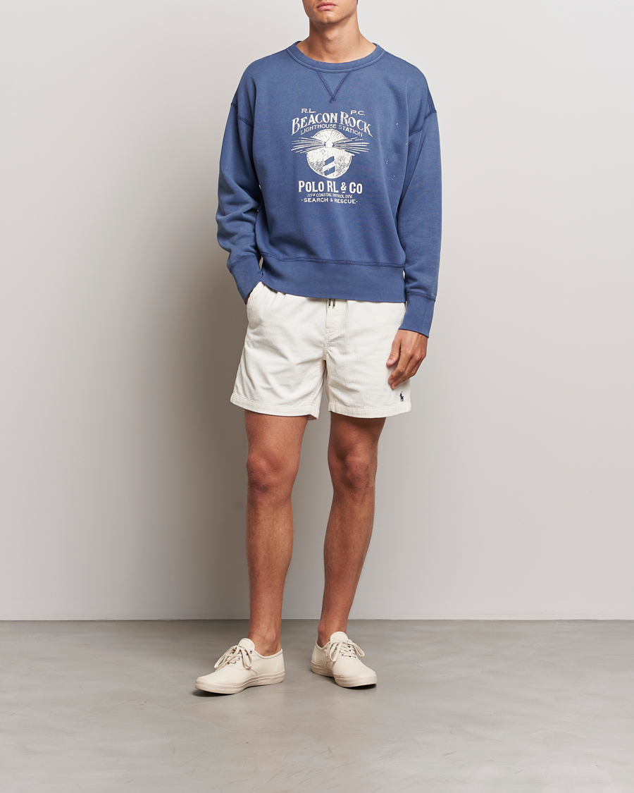 Homme | Shorts | Polo Ralph Lauren | Prepster Corduroy Drawstring Shorts Warm White