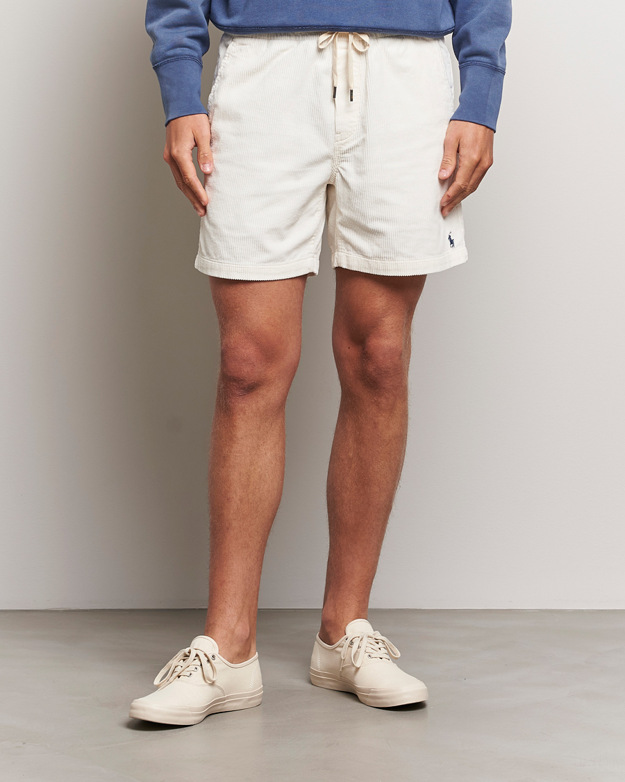Homme |  | Polo Ralph Lauren | Prepster Corduroy Drawstring Shorts Warm White