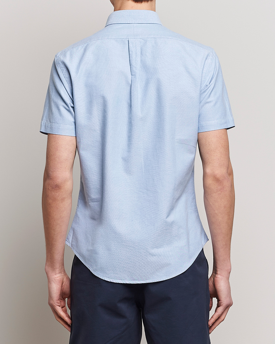 Homme | Chemises | Polo Ralph Lauren | Slim Fit Oxford Short Sleeve Shirt Blue