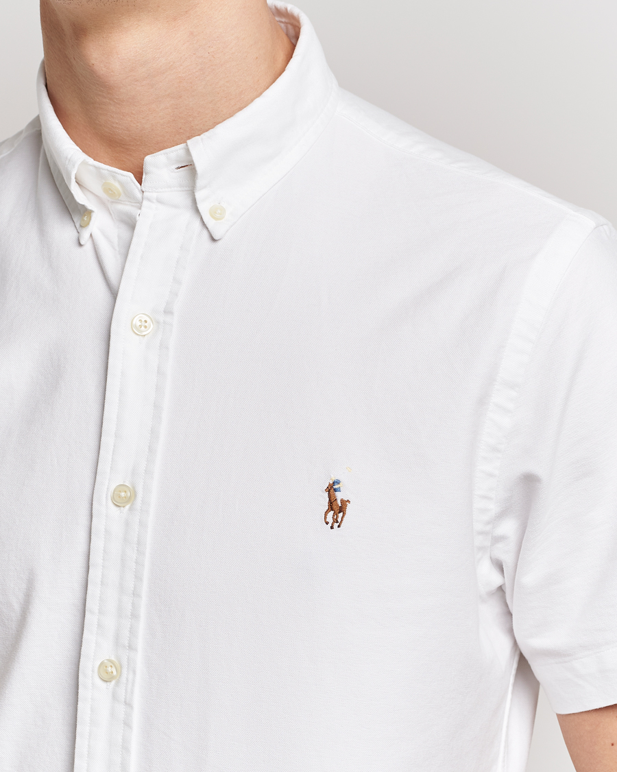 Homme | Chemises | Polo Ralph Lauren | Slim Fit Oxford Short Sleeve Shirt White