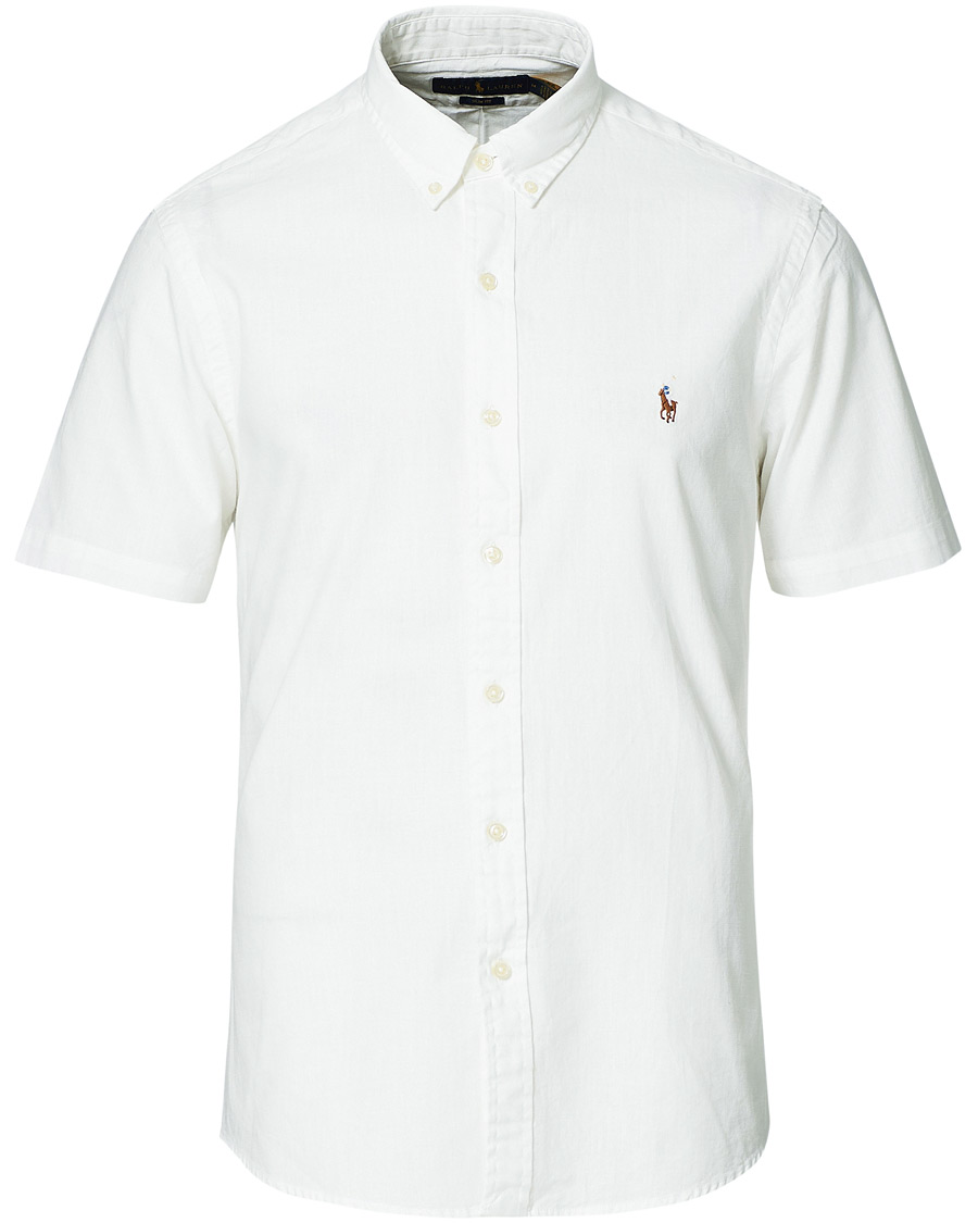 Homme | Chemises | Polo Ralph Lauren | Slim Fit Short Sleeve Button Down Shirt White