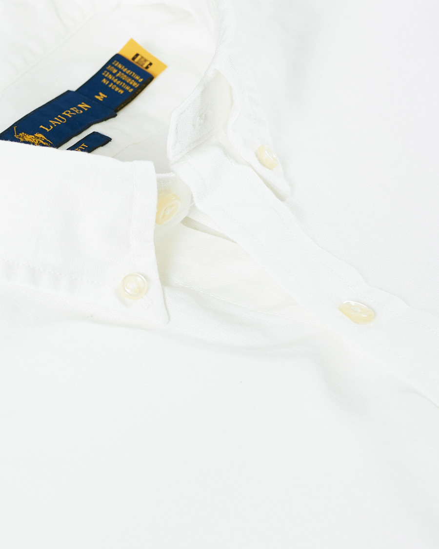 Homme | Chemises | Polo Ralph Lauren | Slim Fit Short Sleeve Button Down Shirt White