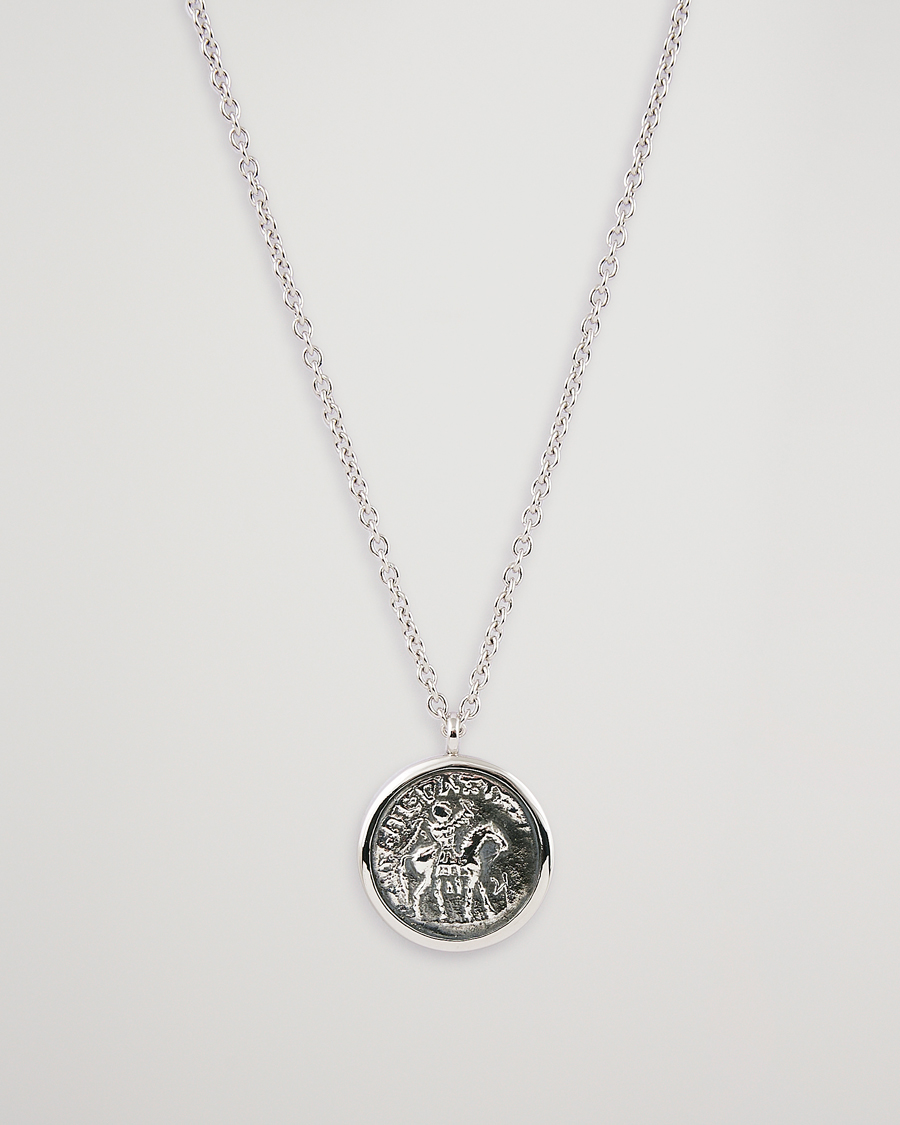 Homme | Tom Wood Coin Pendand Necklace Silver | Tom Wood | Coin Pendand Necklace Silver