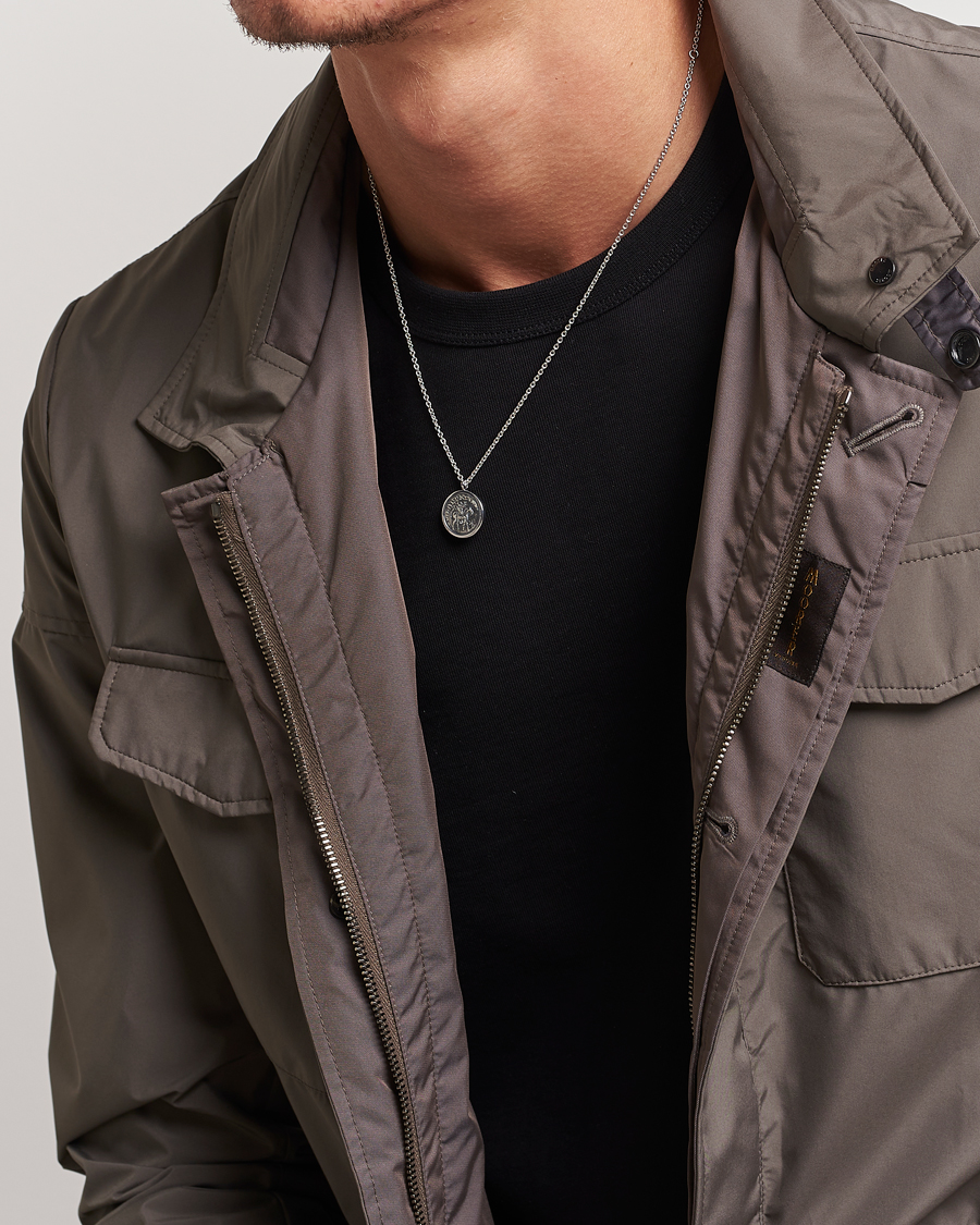 Homme | Tom Wood Coin Pendand Necklace Silver | Tom Wood | Coin Pendand Necklace Silver