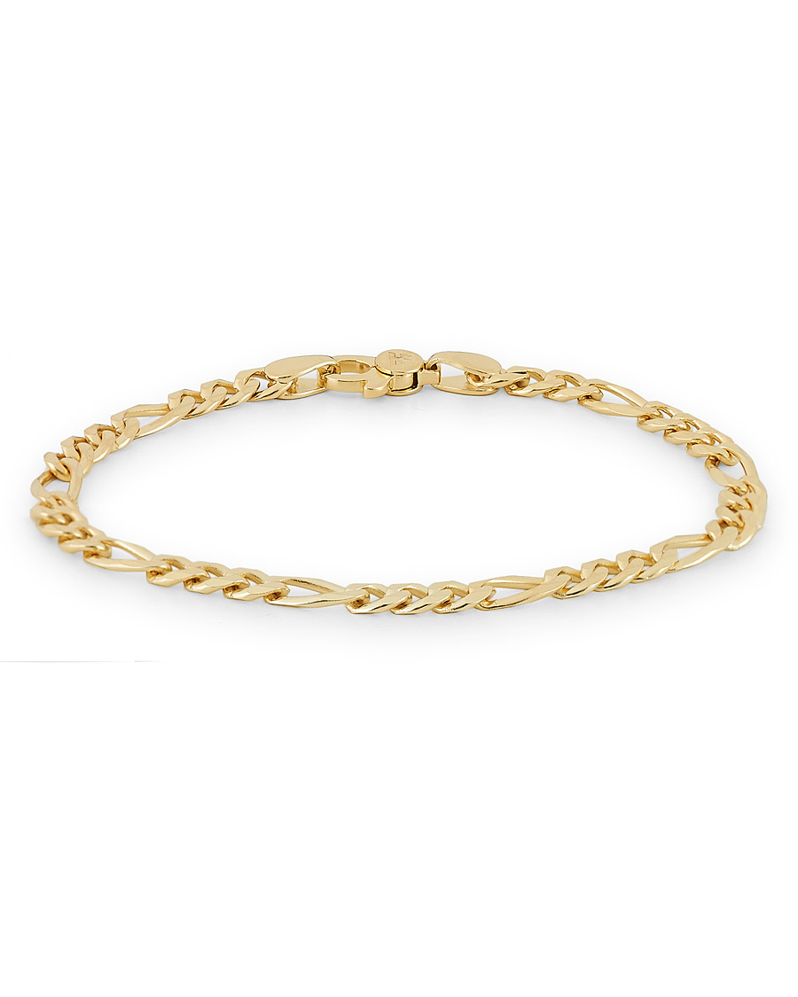 Homme | Tom Wood Figaro Thick Bracelet Gold | Tom Wood | Figaro Thick Bracelet Gold