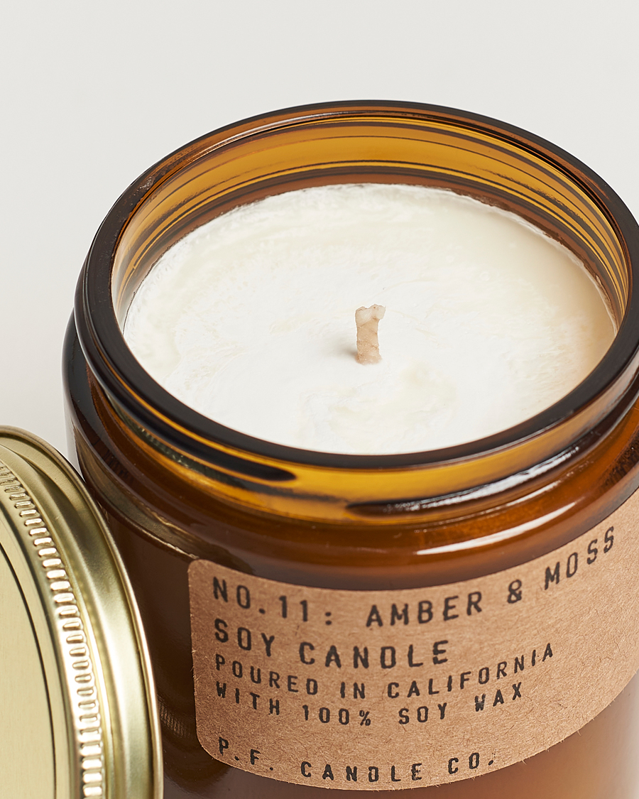 Homme | Bougies Parfumées | P.F. Candle Co. | Soy Candle No. 11 Amber & Moss 204g