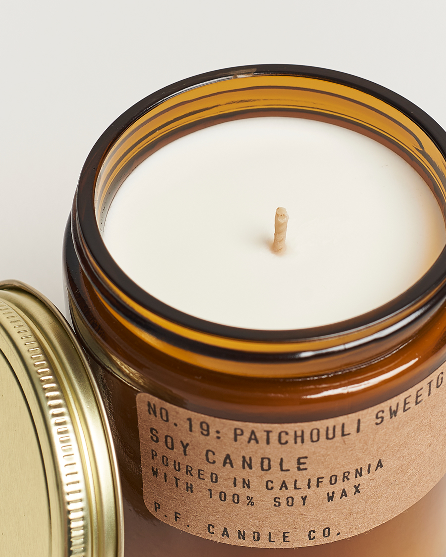 Homme | P.F. Candle Co. | P.F. Candle Co. | Soy Candle No. 19 Patchouli Sweetgrass 204g