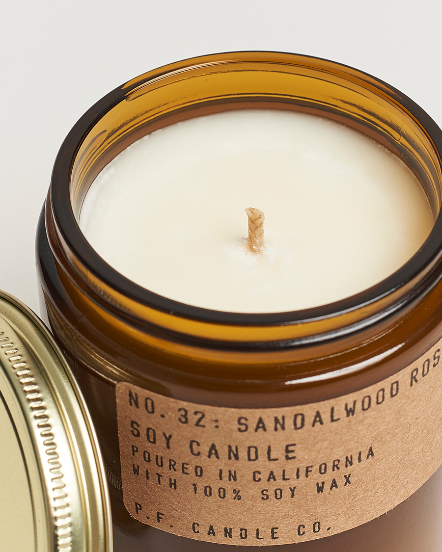 Herre | Duftlys | P.F. Candle Co. | Soy Candle No. 32 Sandalwood Rose 204g