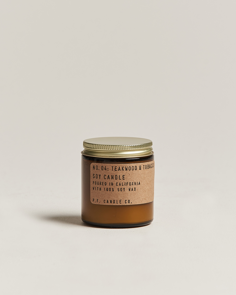 Homme | Bougies Parfumées | P.F. Candle Co. | Soy Candle No. 4 Teakwood & Tobacco 99g