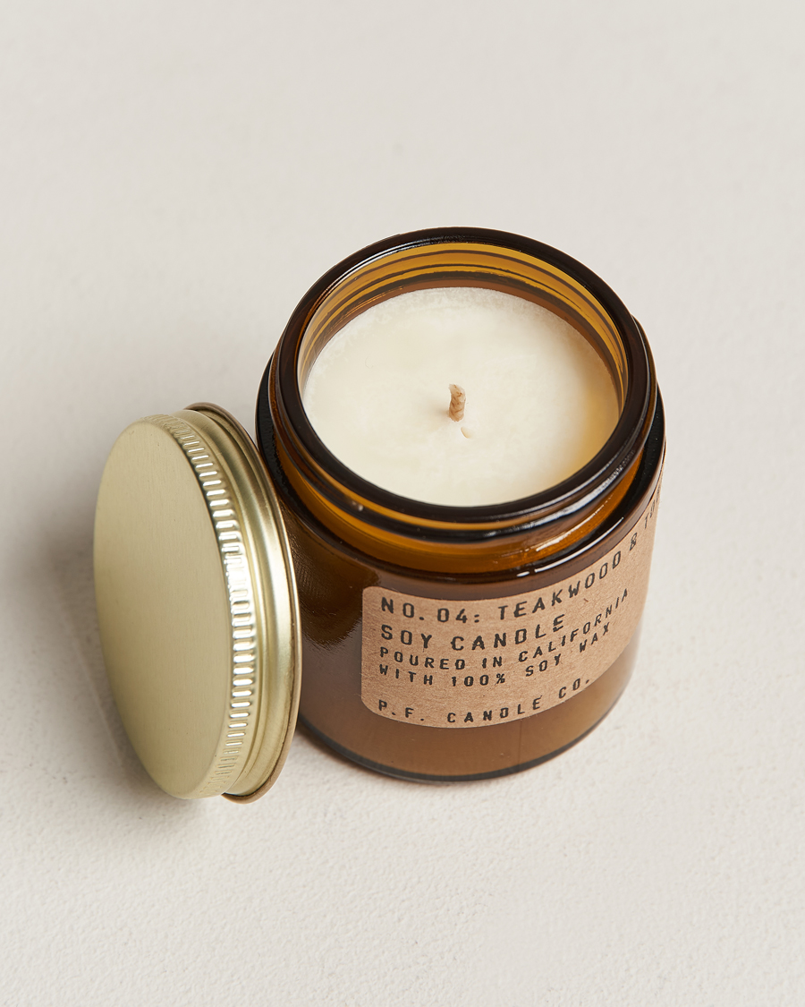 Homme |  | P.F. Candle Co. | Soy Candle No. 4 Teakwood & Tobacco 99g