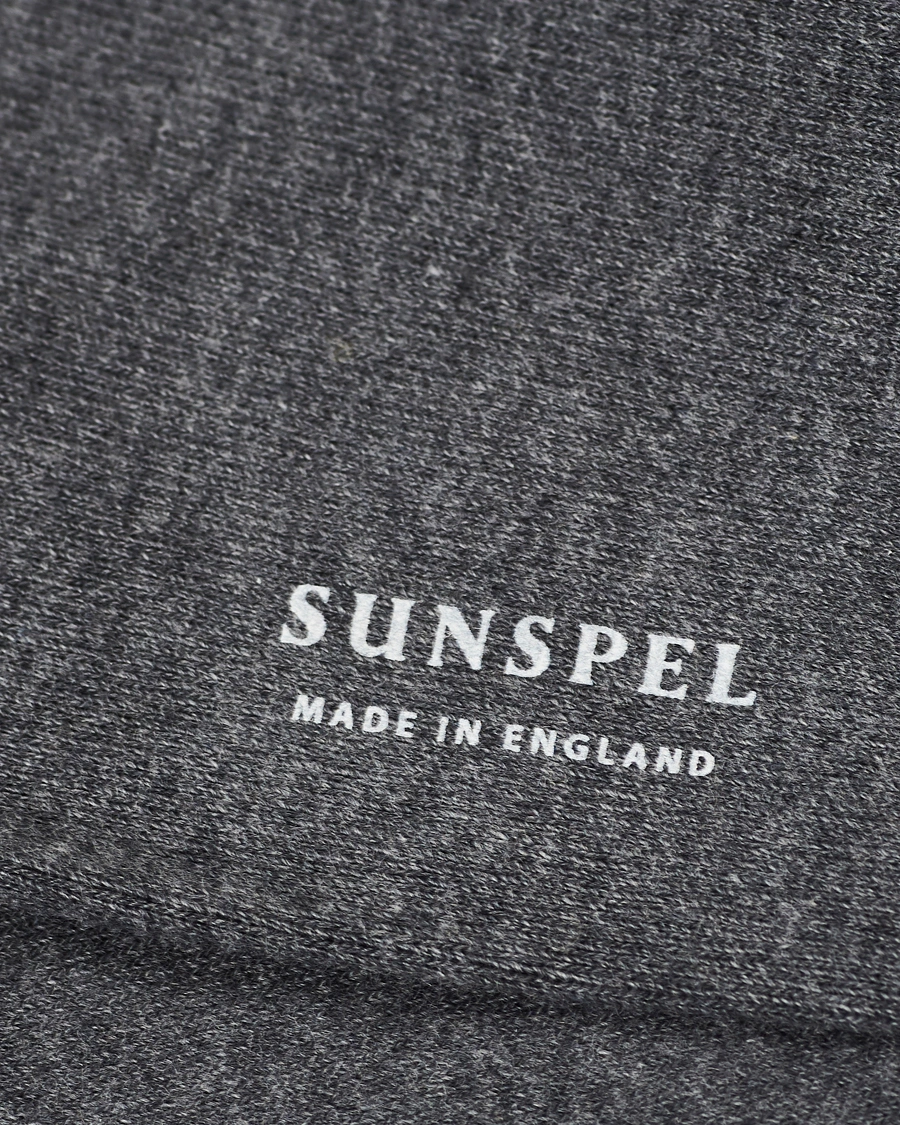 Homme | Chaussettes | Sunspel | Cotton Blend Socks Grey Melange