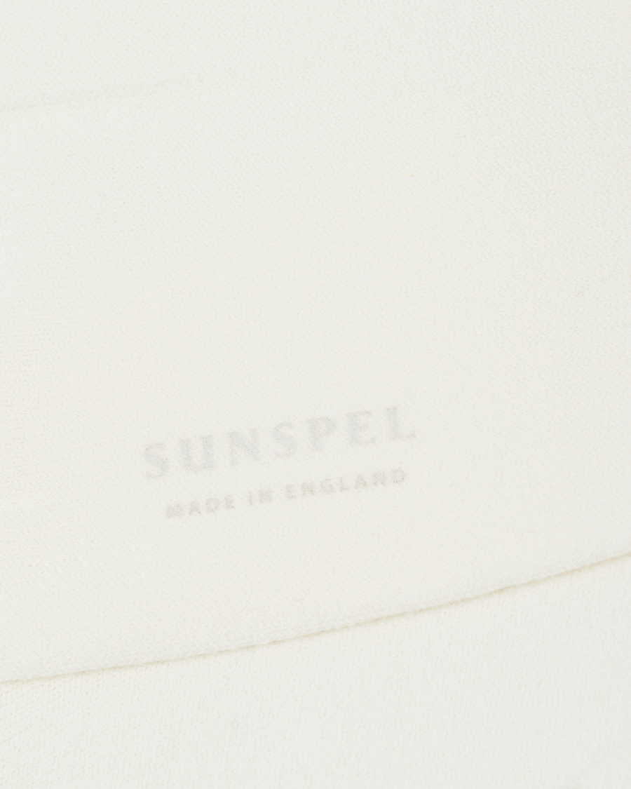 Homme |  | Sunspel | Cotton Blend Socks White