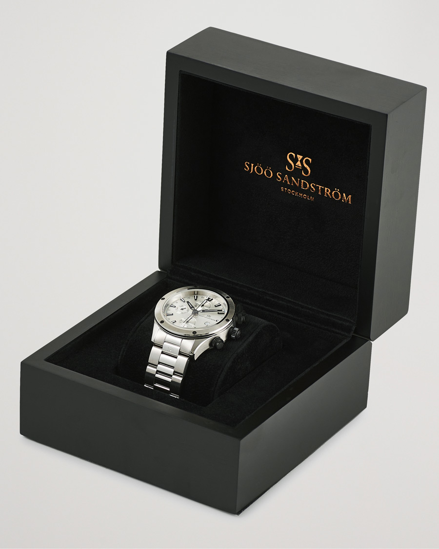 Homme | Sjöö Sandström UTC Extreme 44,2mm White and Stainless Steel | Sjöö Sandström | UTC Extreme 44,2mm White and Stainless Steel