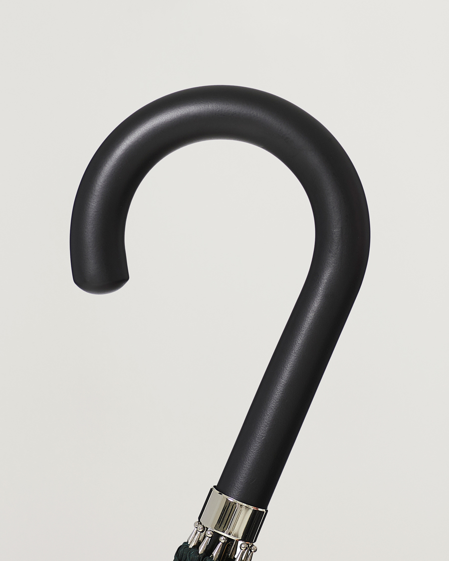 Homme | Fox Umbrellas Hardwood Automatic Umbrella Racing Green | Fox Umbrellas | Hardwood Automatic Umbrella Racing Green