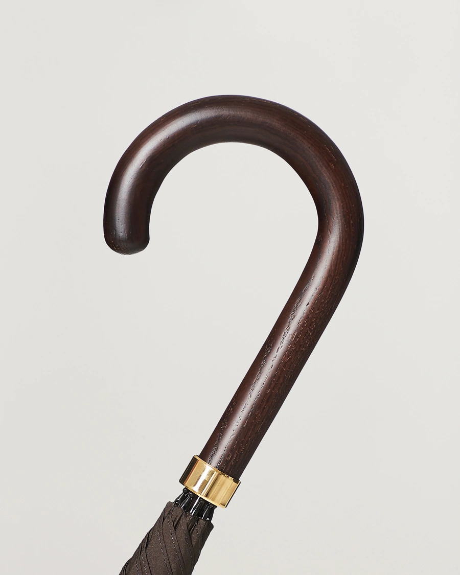 Homme | Parapluies | Fox Umbrellas | Polished Hardwood Umbrella Brown