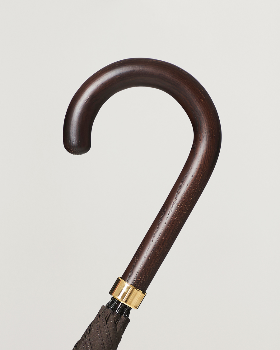 Homme | Parapluies | Fox Umbrellas | Polished Hardwood Umbrella Brown
