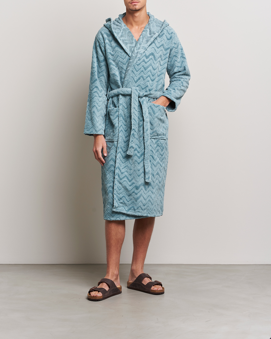 Homme | Peignoirs Et Pyjamas | Missoni Home | Rex Bathrobe Light Blue