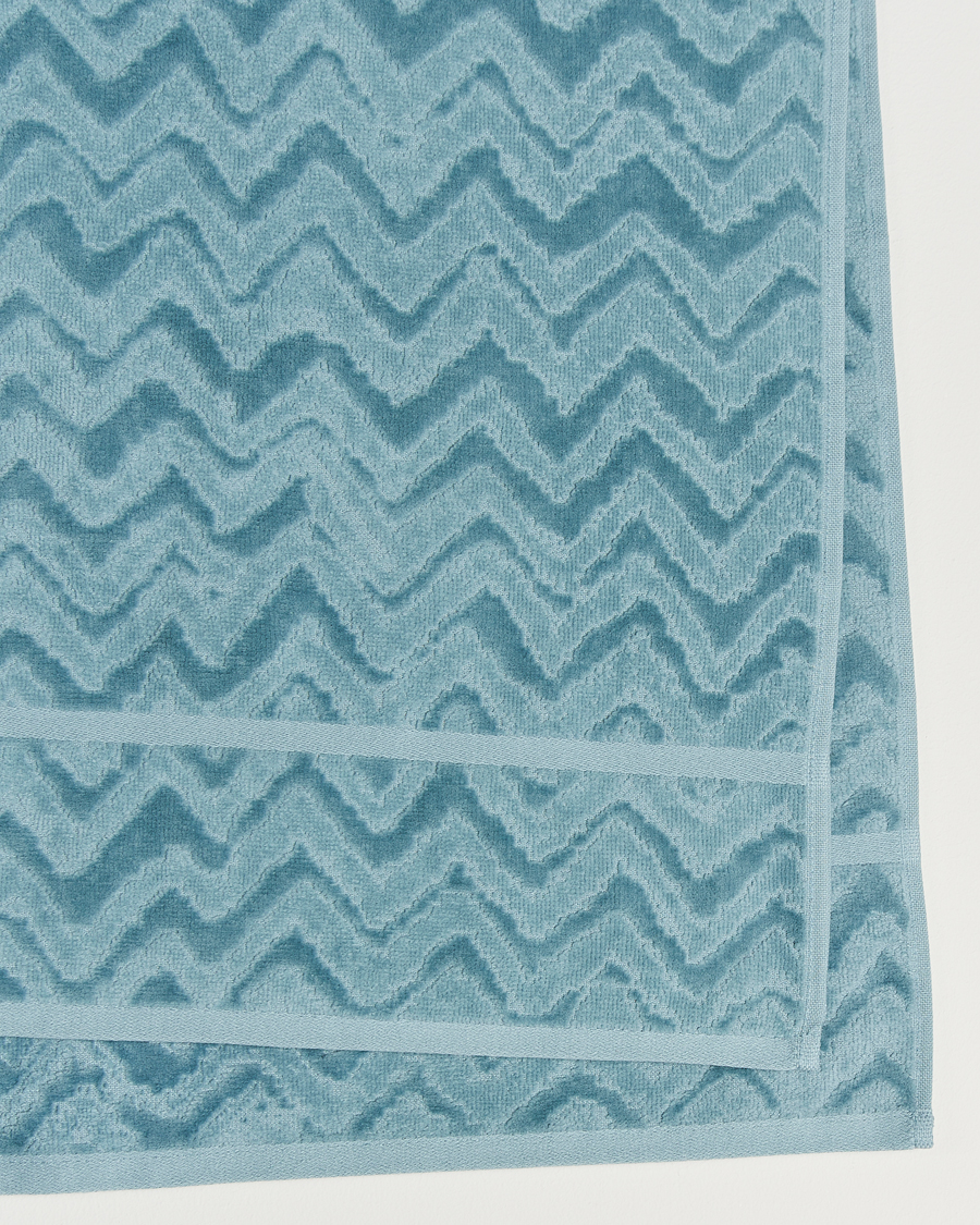 Homme | Missoni Home Rex Bath Sheet 100x150 cm Light Blue | Missoni Home | Rex Bath Sheet 100x150 cm Light Blue