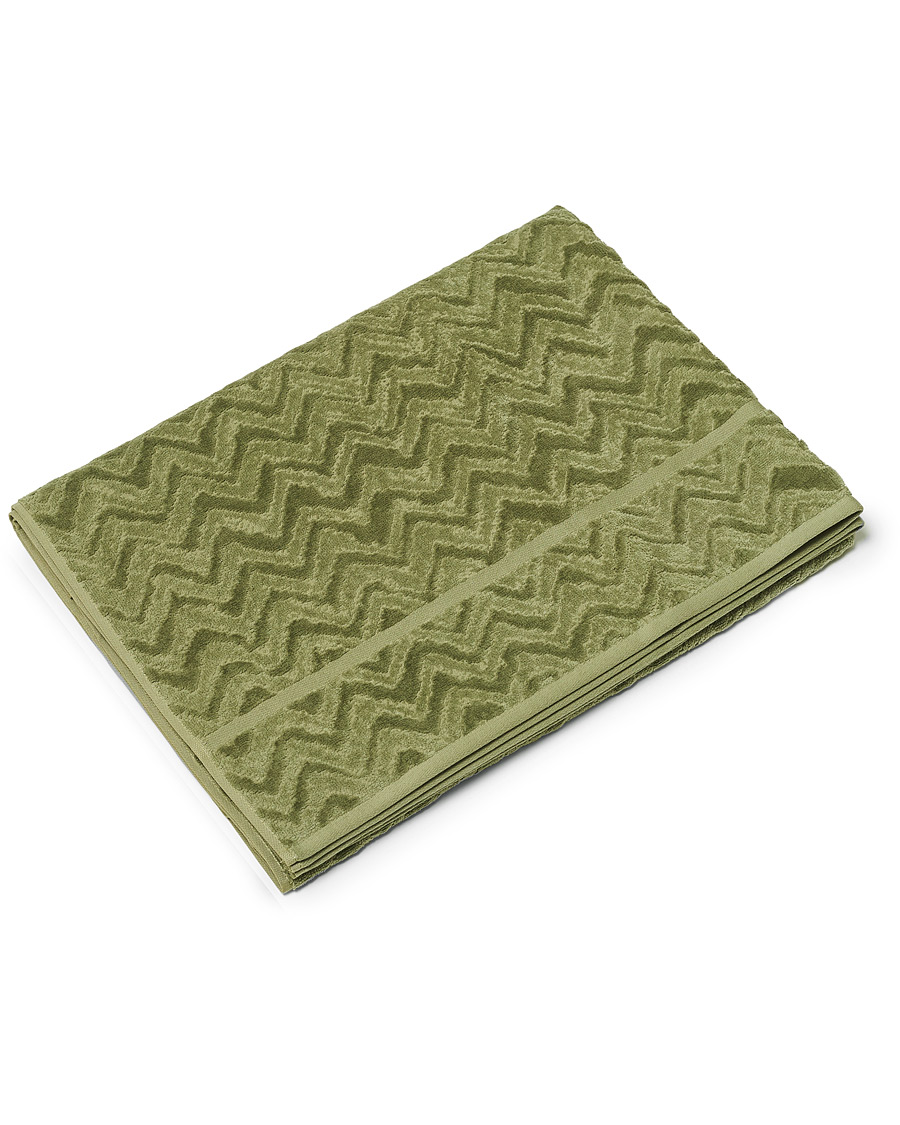 Homme | Missoni Home Rex Bath Sheet 100x150 cm Green | Missoni Home | Rex Bath Sheet 100x150 cm Green