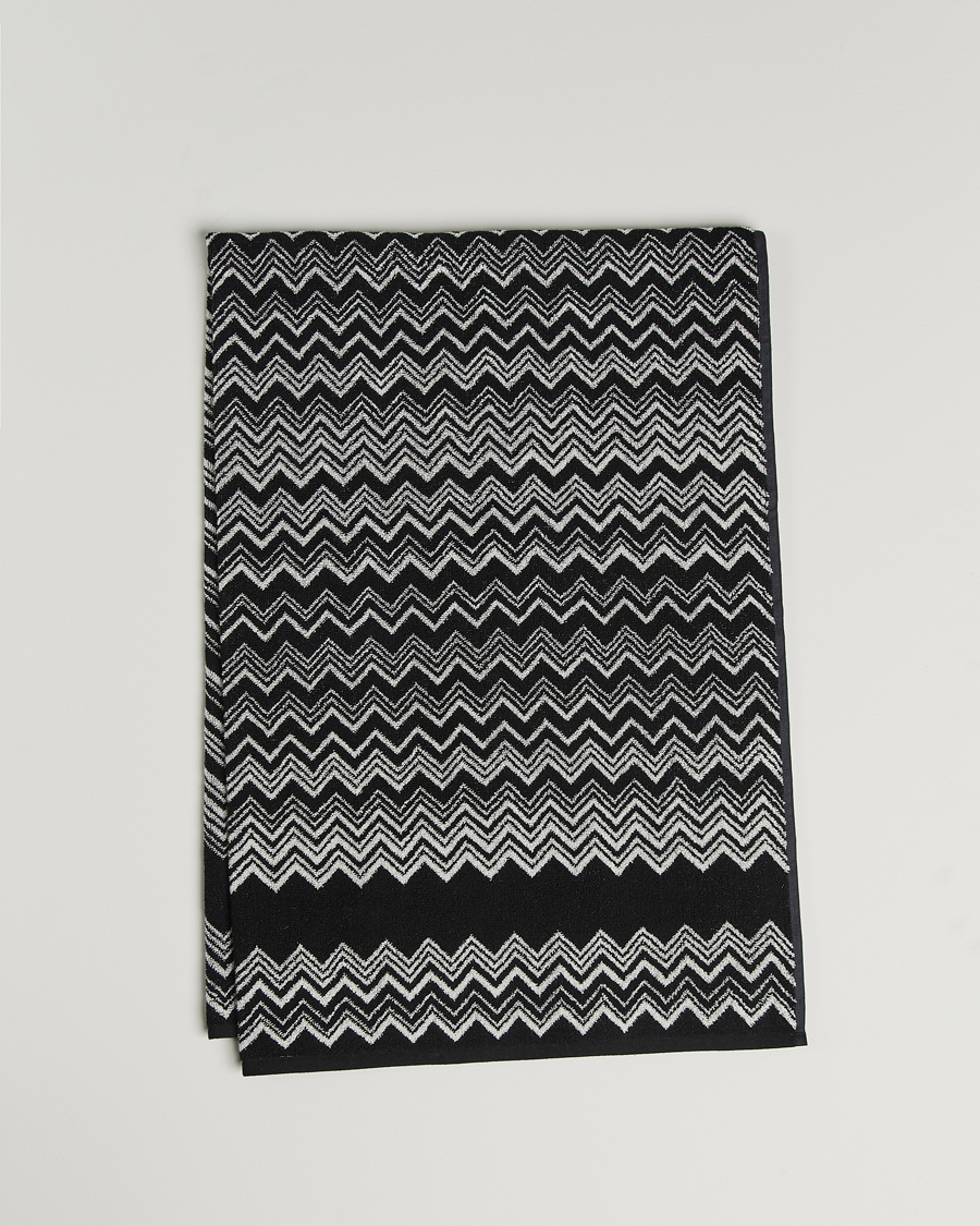 Homme | Missoni Home Keith Bath Sheet 100x150 cm Black/White | Missoni Home | Keith Bath Sheet 100x150 cm Black/White