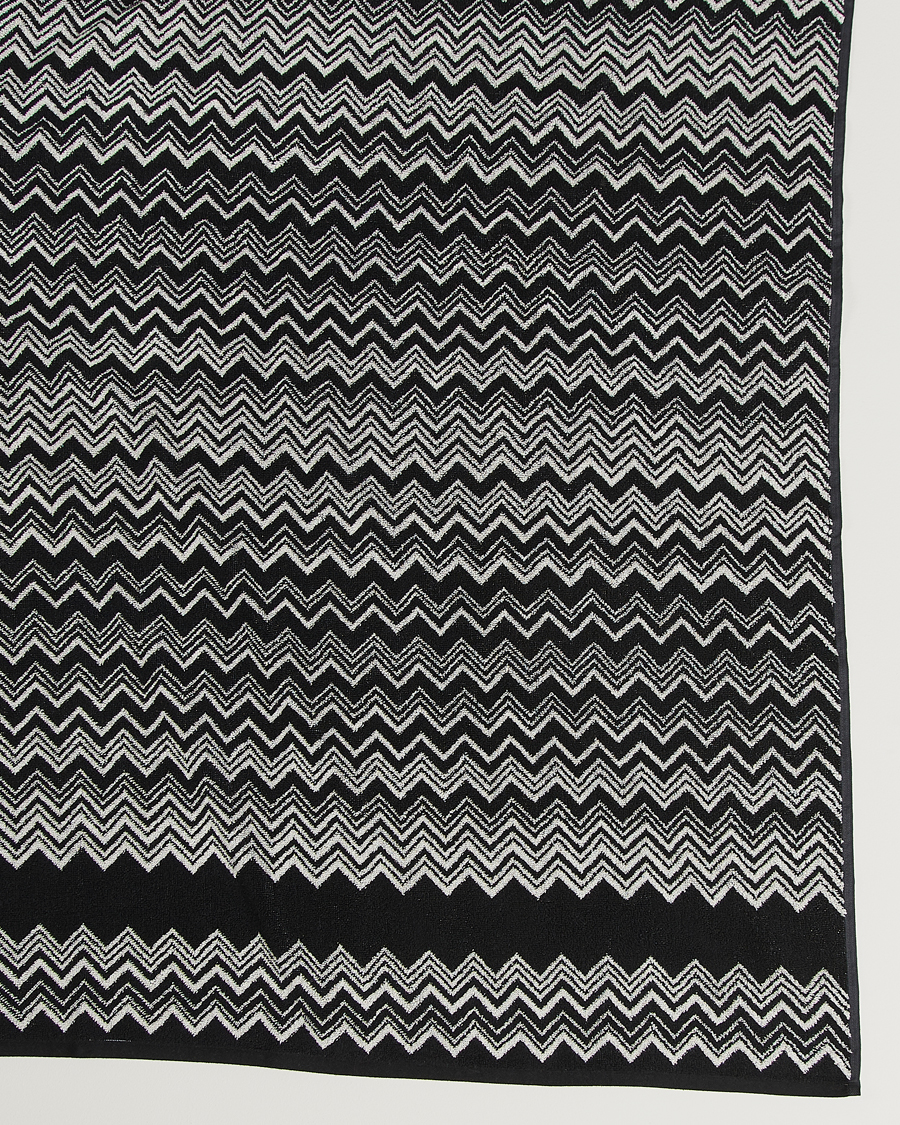 Homme | Missoni Home Keith Bath Sheet 100x150 cm Black/White | Missoni Home | Keith Bath Sheet 100x150 cm Black/White