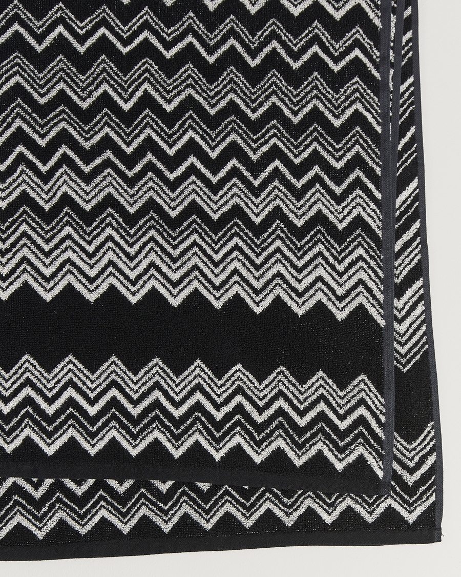Homme | Missoni Home Keith Bath Sheet 100x150 cm Black/White | Missoni Home | Keith Bath Sheet 100x150 cm Black/White