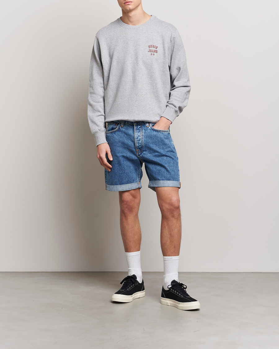 Homme | Shorts | Nudie Jeans | Josh Stretch Denim Shorts Friendly Blue