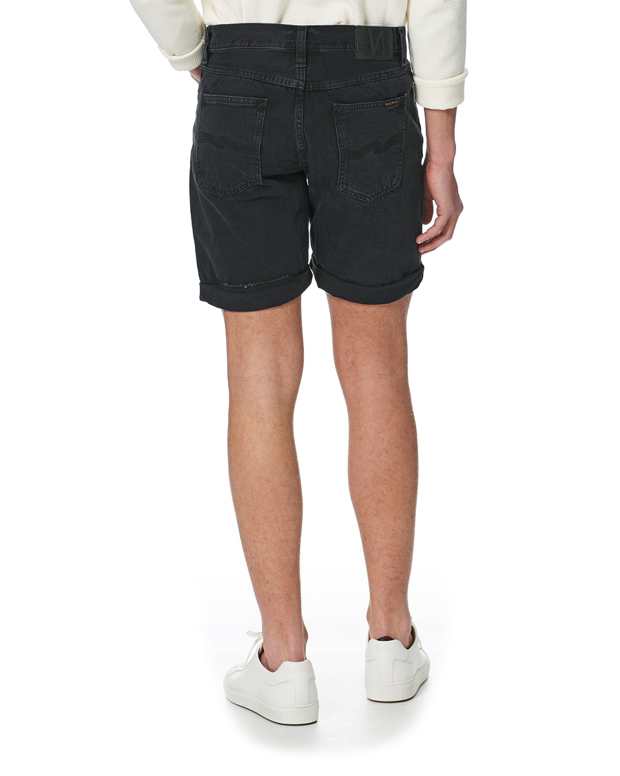 Homme | Shorts | Nudie Jeans | Josh Stretch Denim Shorts Black Water