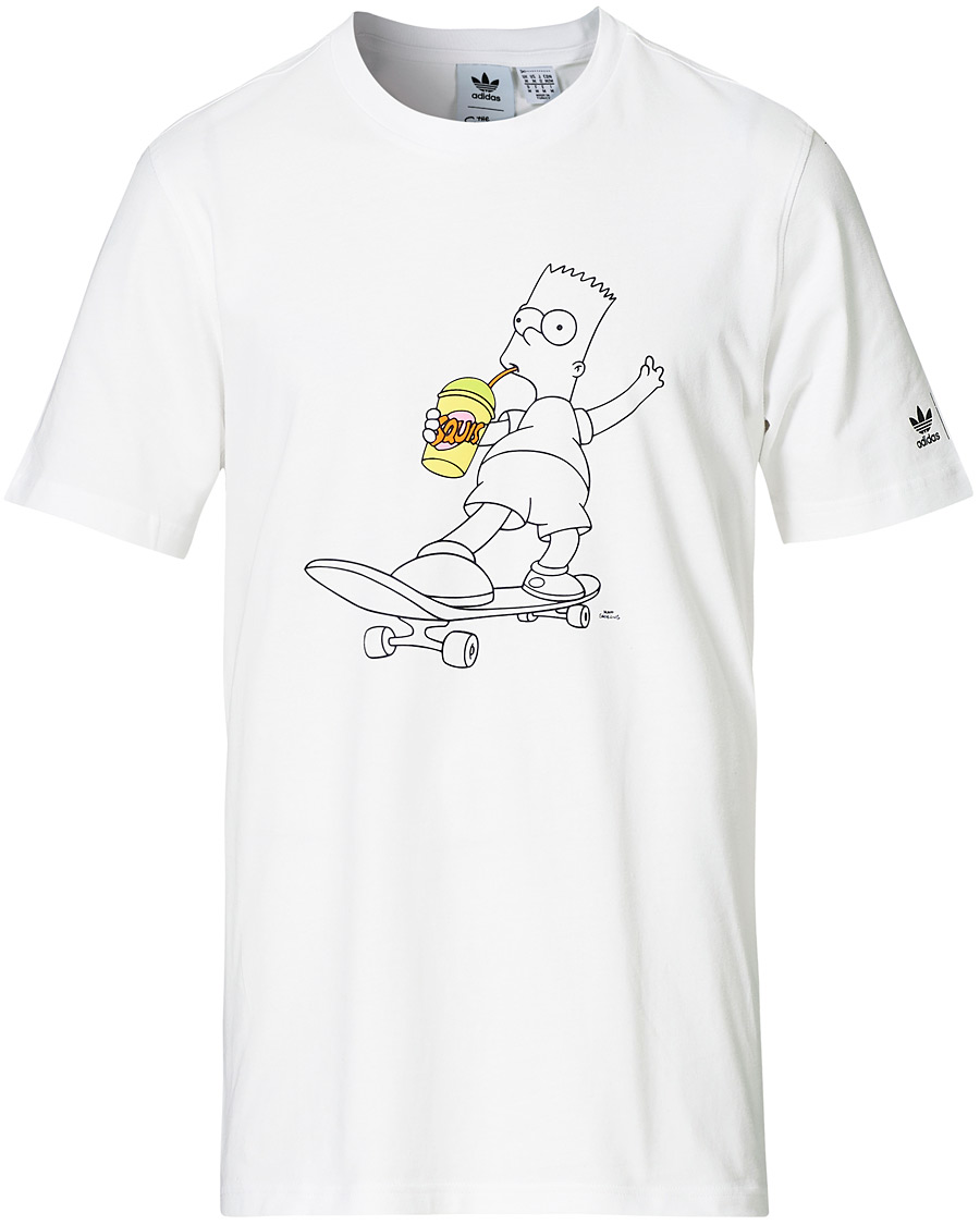 Homme | T-shirts | adidas Originals | The Simpsons Crew Neck Tee White