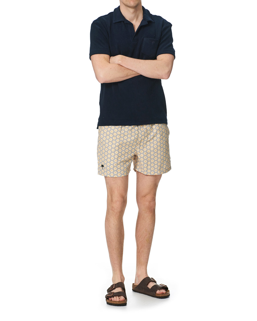 Homme | Maillots De Bain | OAS | Printed Swim Shorts Geometric