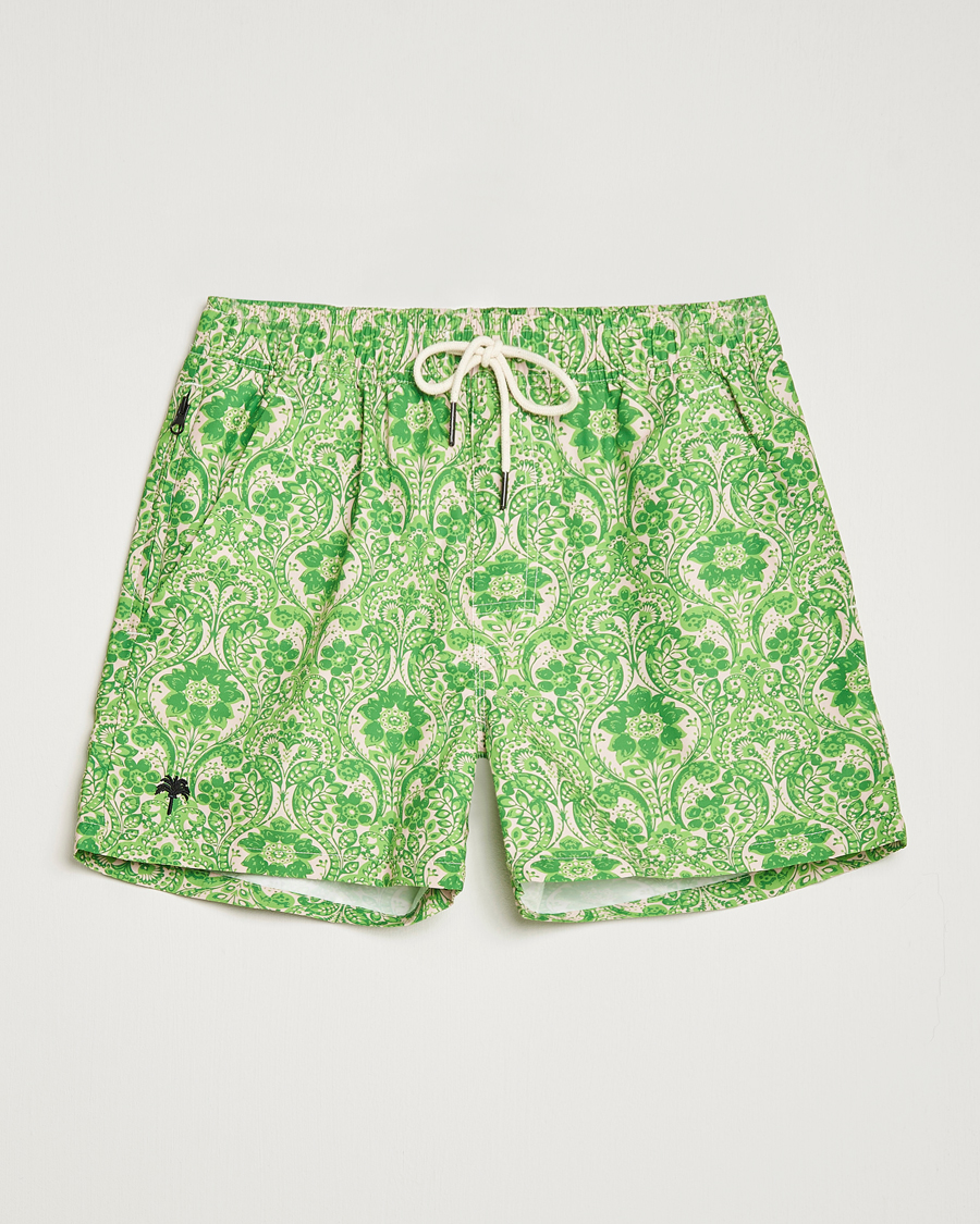 Homme | Maillots De Bain | OAS | Printed Swim Shorts Greenie