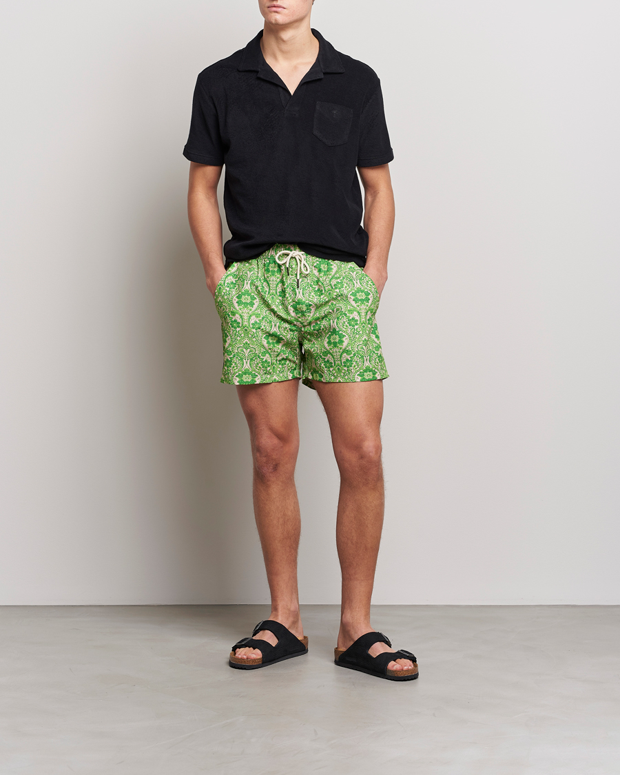 Homme | Maillots De Bain | OAS | Printed Swim Shorts Greenie