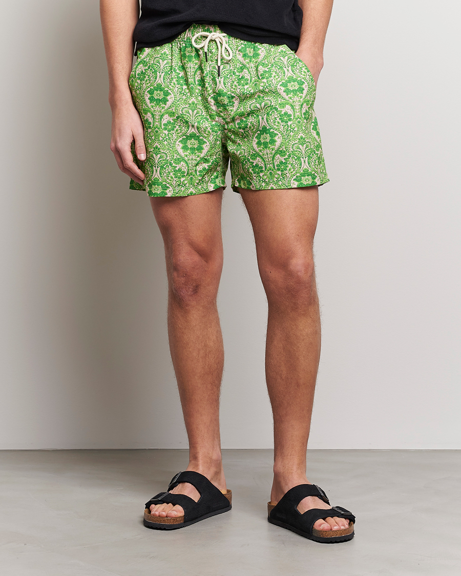 Homme | Maillots De Bain | OAS | Printed Swim Shorts Greenie