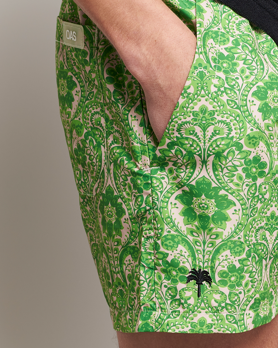 Homme | Maillots De Bain | OAS | Printed Swim Shorts Greenie