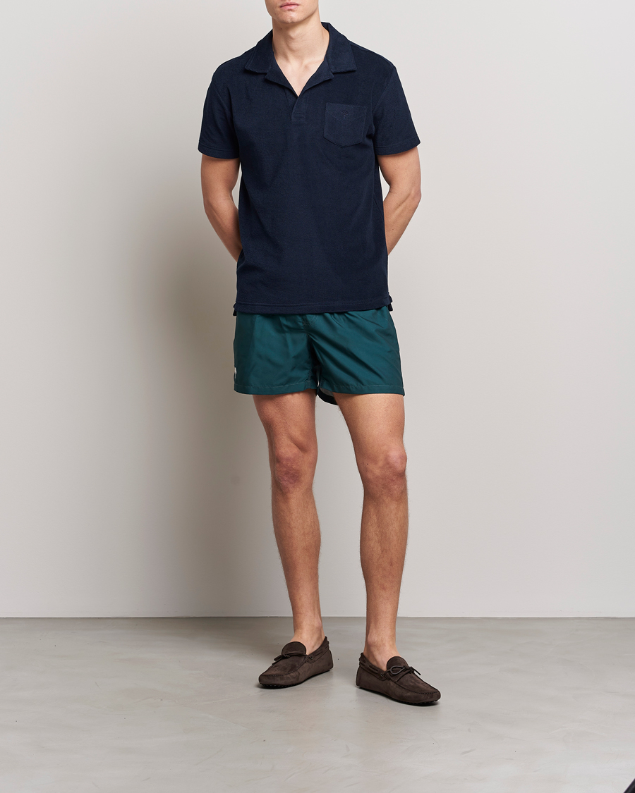 Homme | Maillots De Bain | OAS | Plain Swimshorts Dark Green