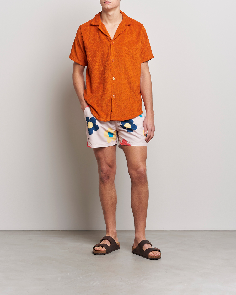 Homme | Chemises | OAS | Terry Cuba Short Sleeve Shirt Terracotta