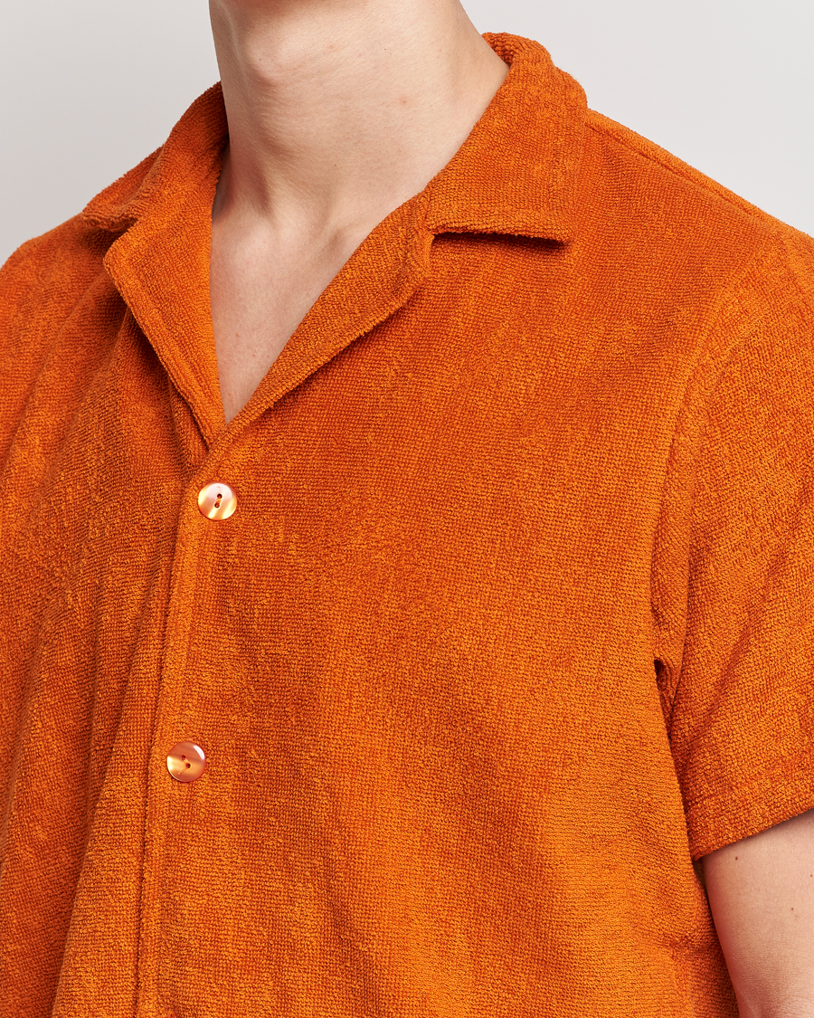 Homme | Chemises | OAS | Terry Cuba Short Sleeve Shirt Terracotta