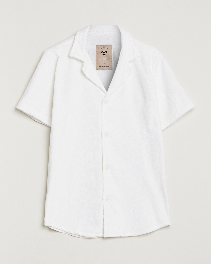 Homme | Chemises | OAS | Terry Cuba Short Sleeve Shirt White