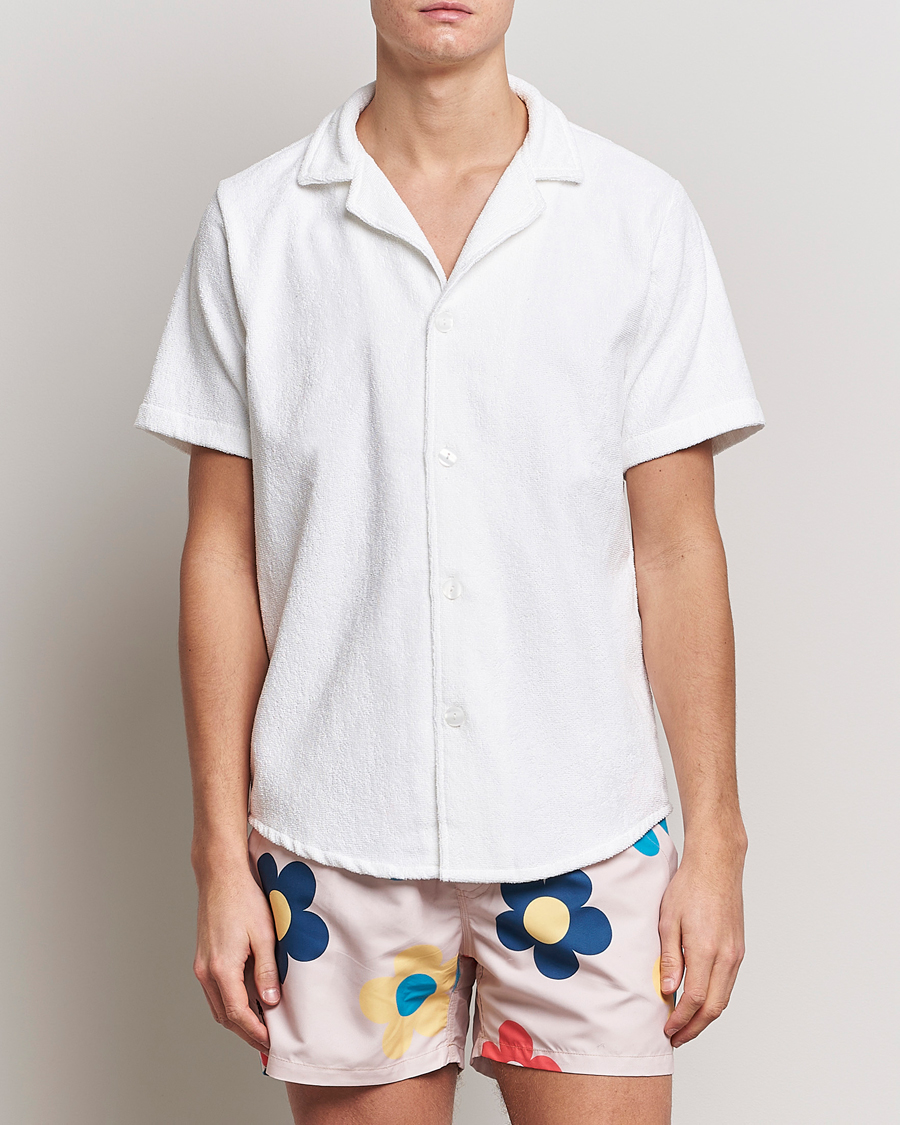 Homme | La Collection French Terry | OAS | Terry Cuba Short Sleeve Shirt White
