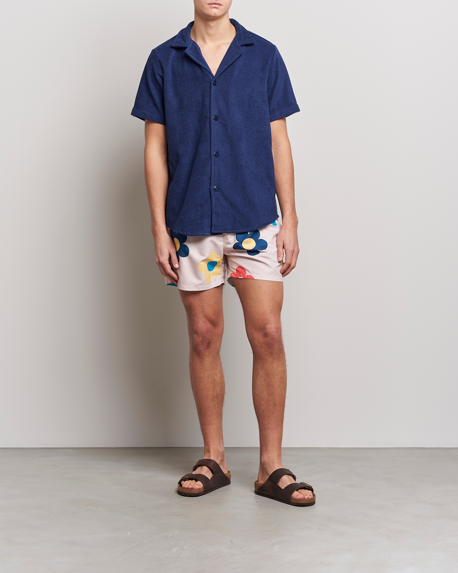 Homme | Chemises | OAS | Terry Cuba Short Sleeve Shirt Navy