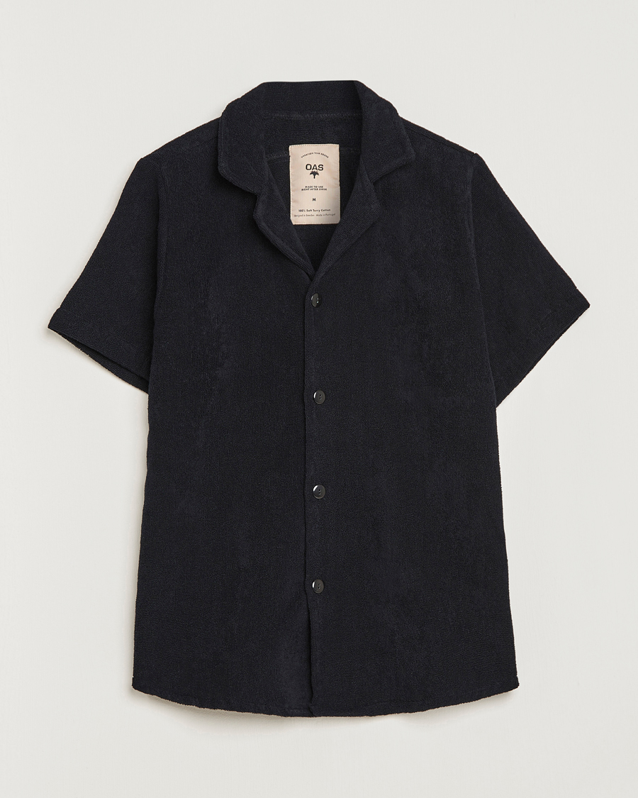 Homme | Chemises | OAS | Terry Cuba Short Sleeve Shirt Black
