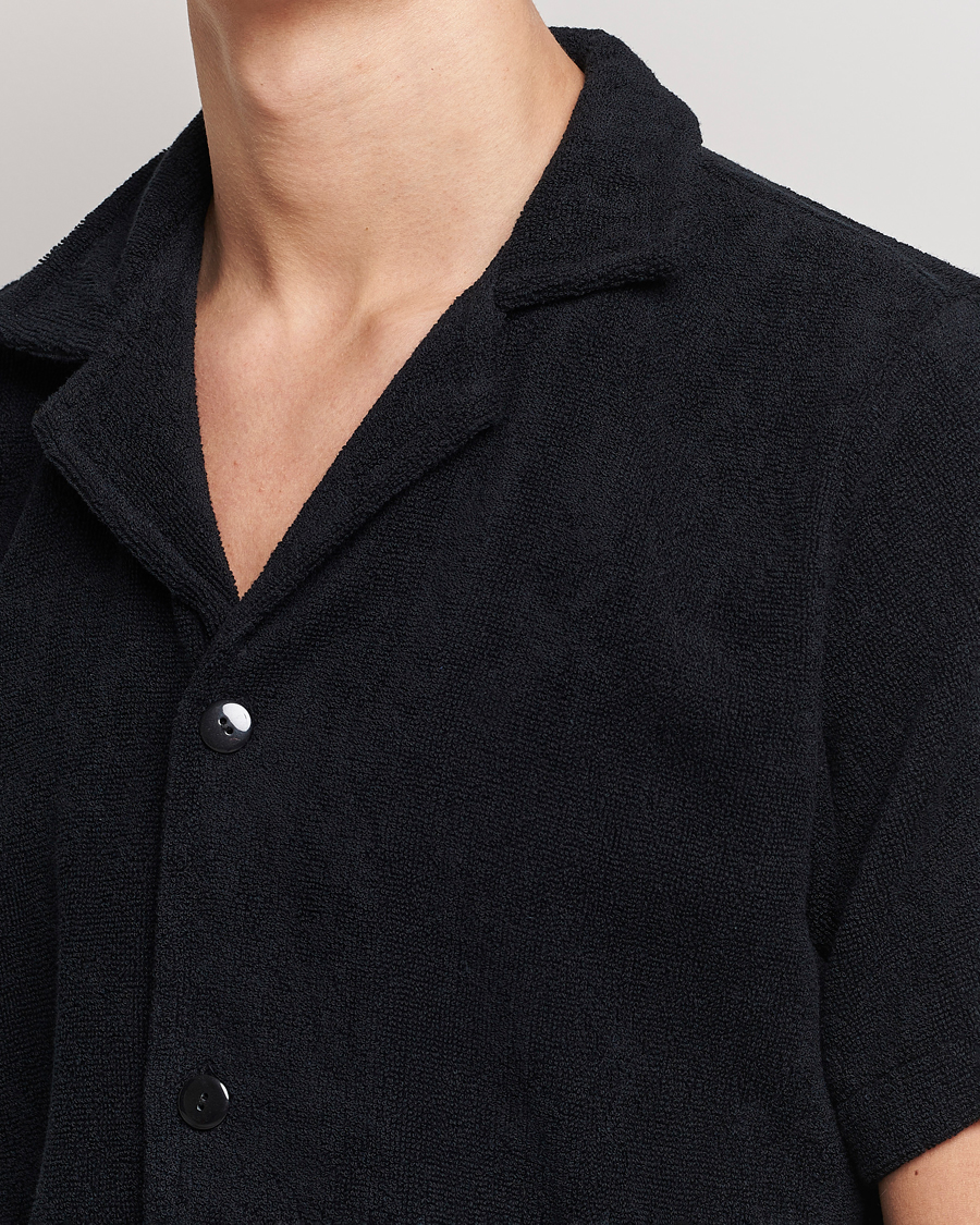 Homme | Chemises | OAS | Terry Cuba Short Sleeve Shirt Black