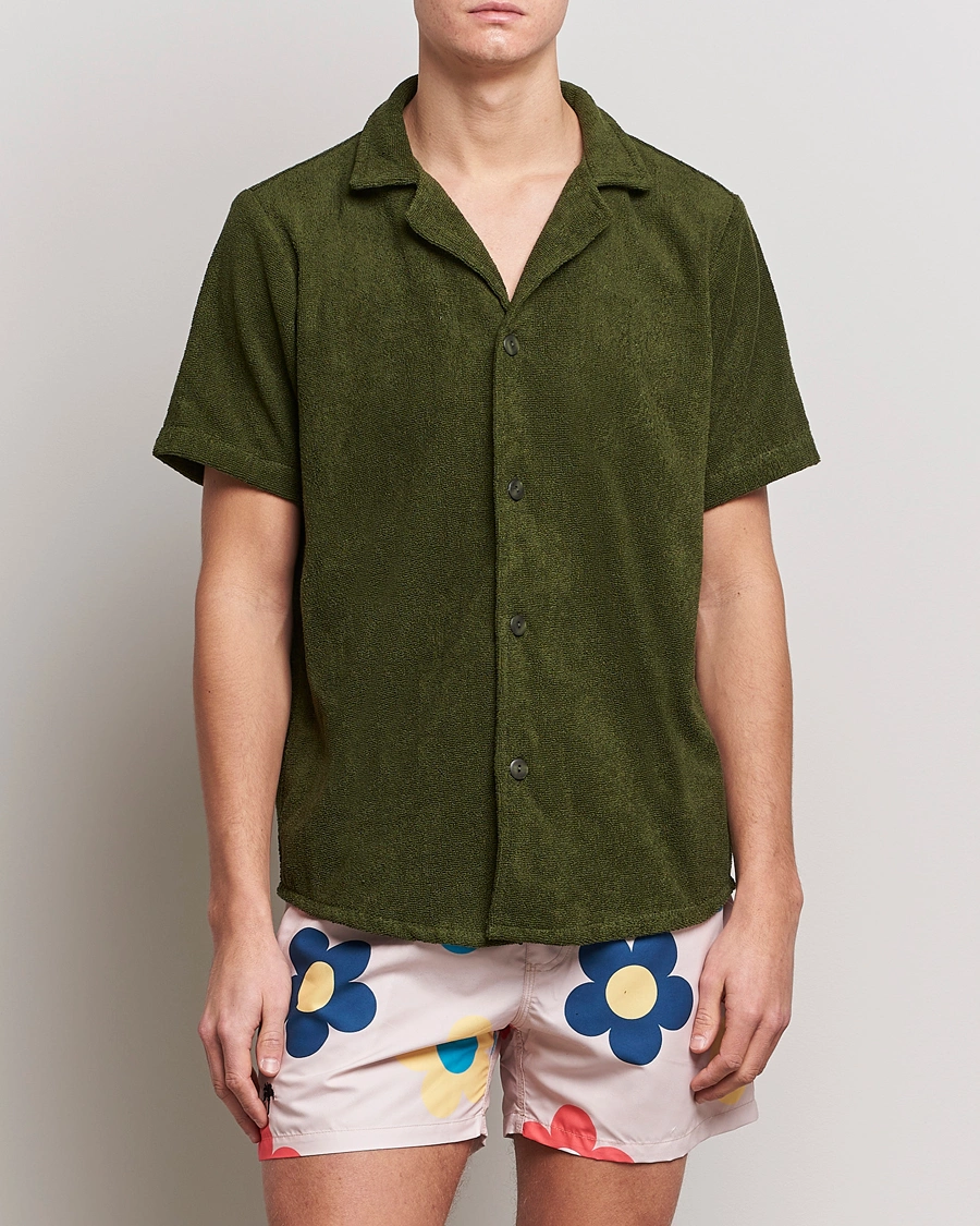 Homme | La Collection French Terry | OAS | Terry Cuba Short Sleeve Shirt Army