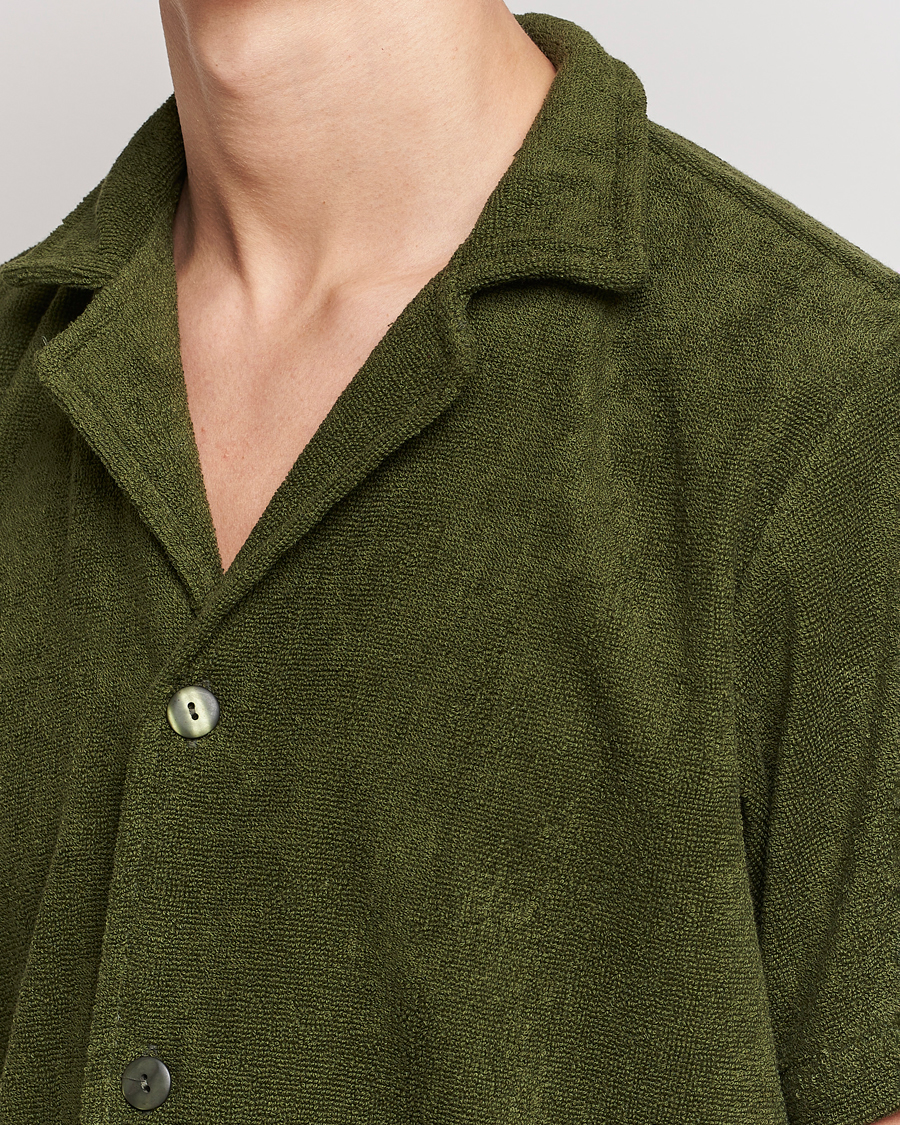 Homme | Chemises | OAS | Terry Cuba Short Sleeve Shirt Army