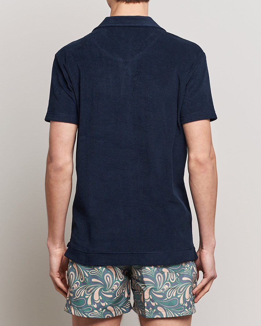 Homme | Polos | OAS | Short Sleeve Terry Polo Navy