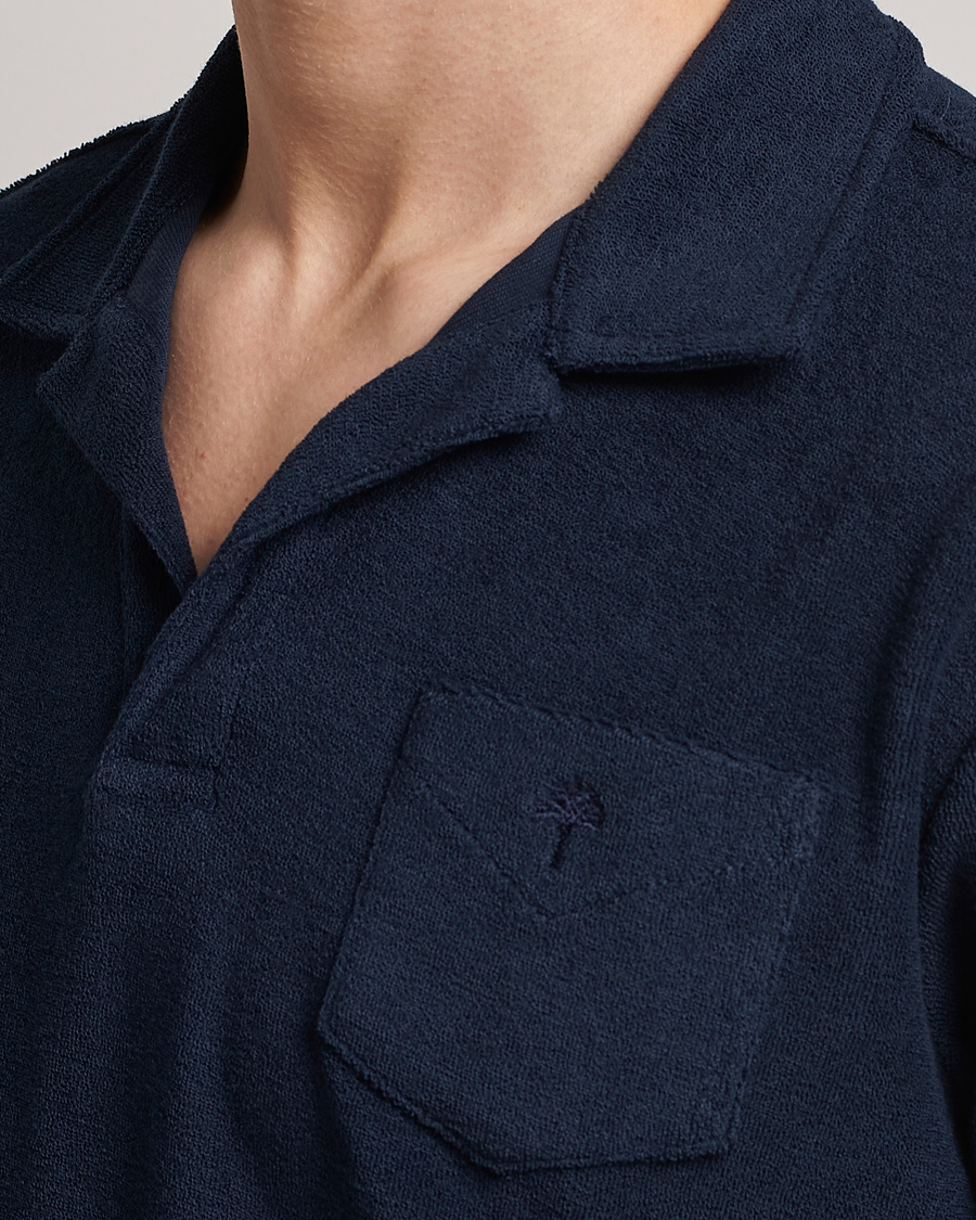 Homme | Polos | OAS | Short Sleeve Terry Polo Navy