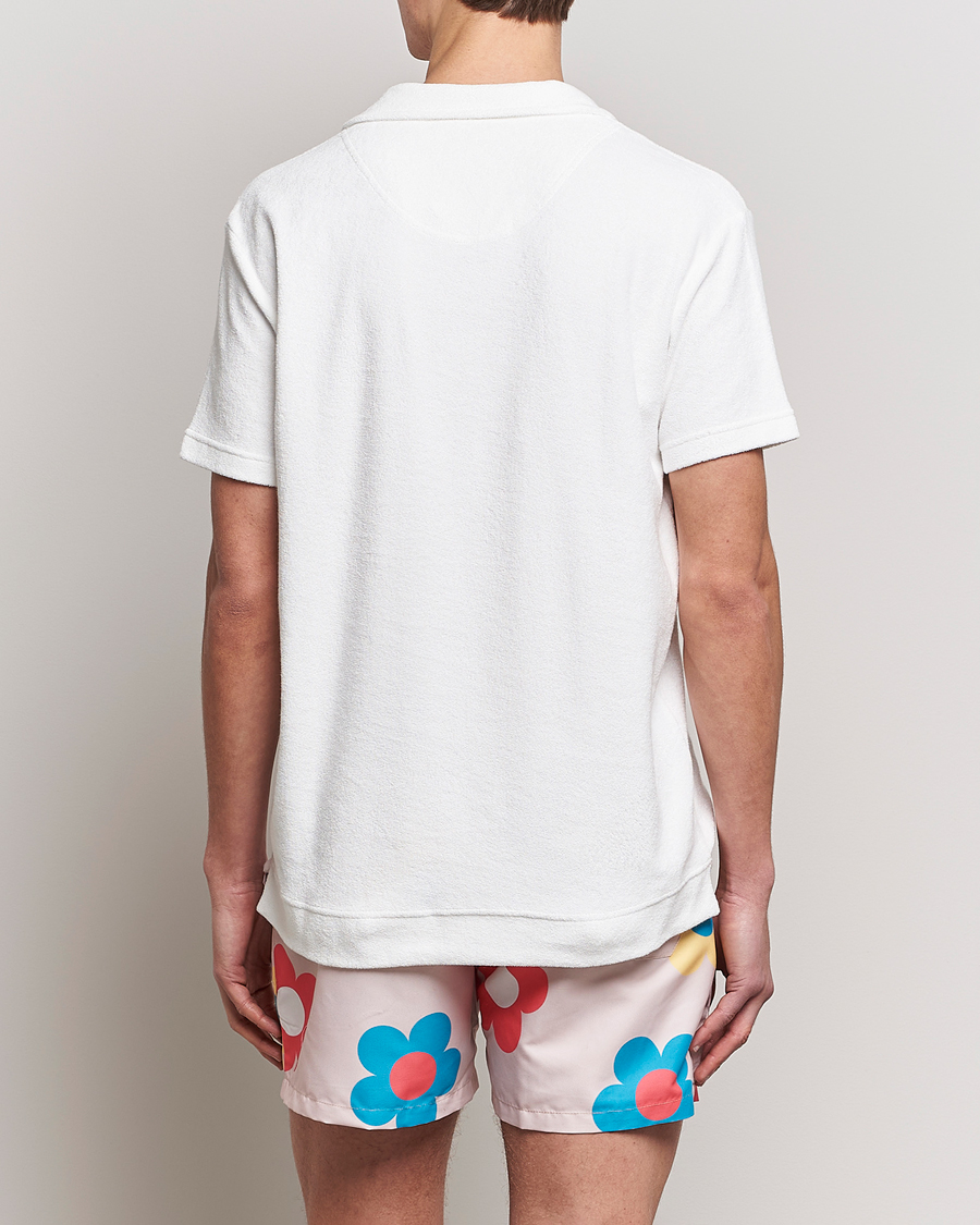 Homme | Polos | OAS | Short Sleeve Terry Polo White