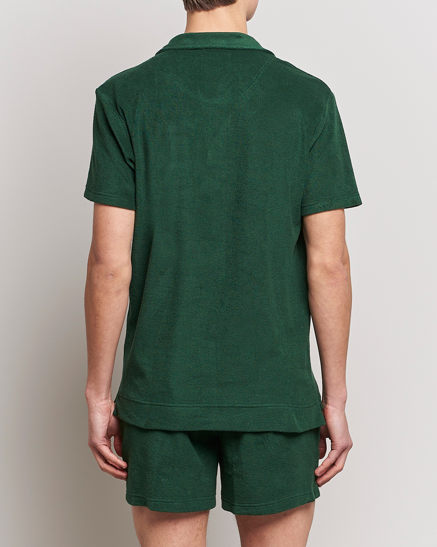 Homme | Polos | OAS | Short Sleeve Terry Polo Dark Green