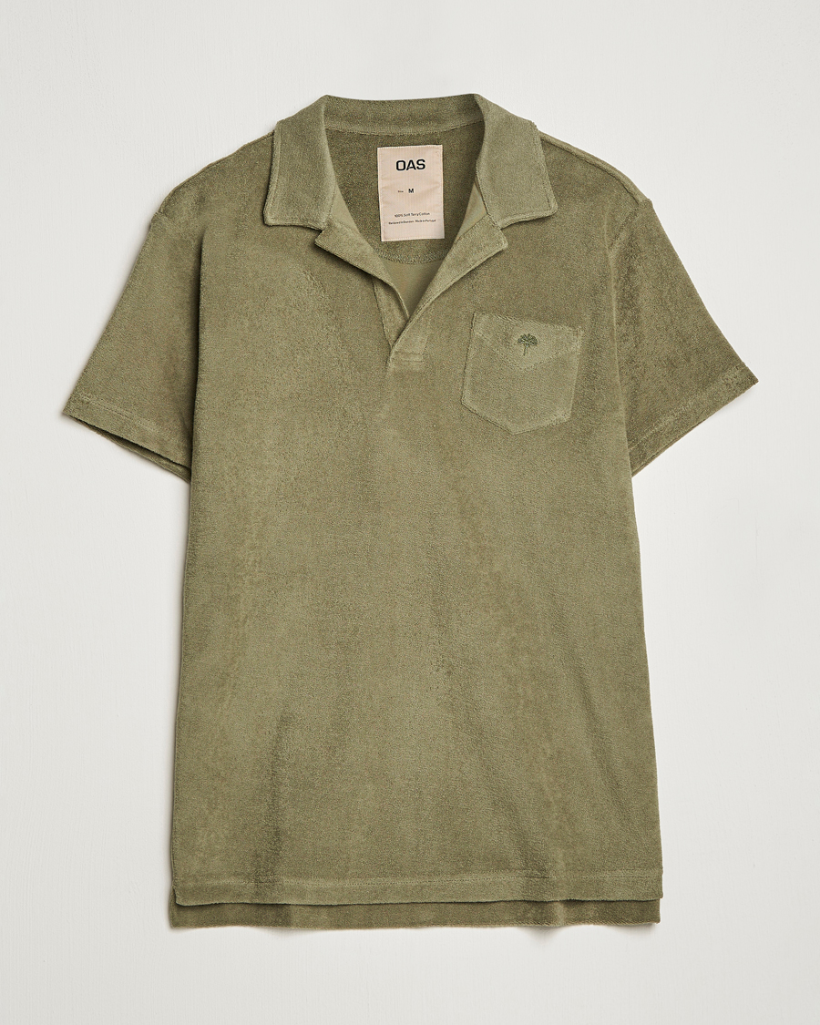 Homme | Polos | OAS | Short Sleeve Terry Polo Khaki
