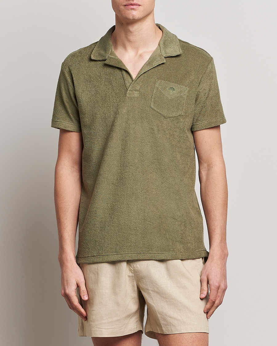 Homme | La Collection French Terry | OAS | Short Sleeve Terry Polo Khaki